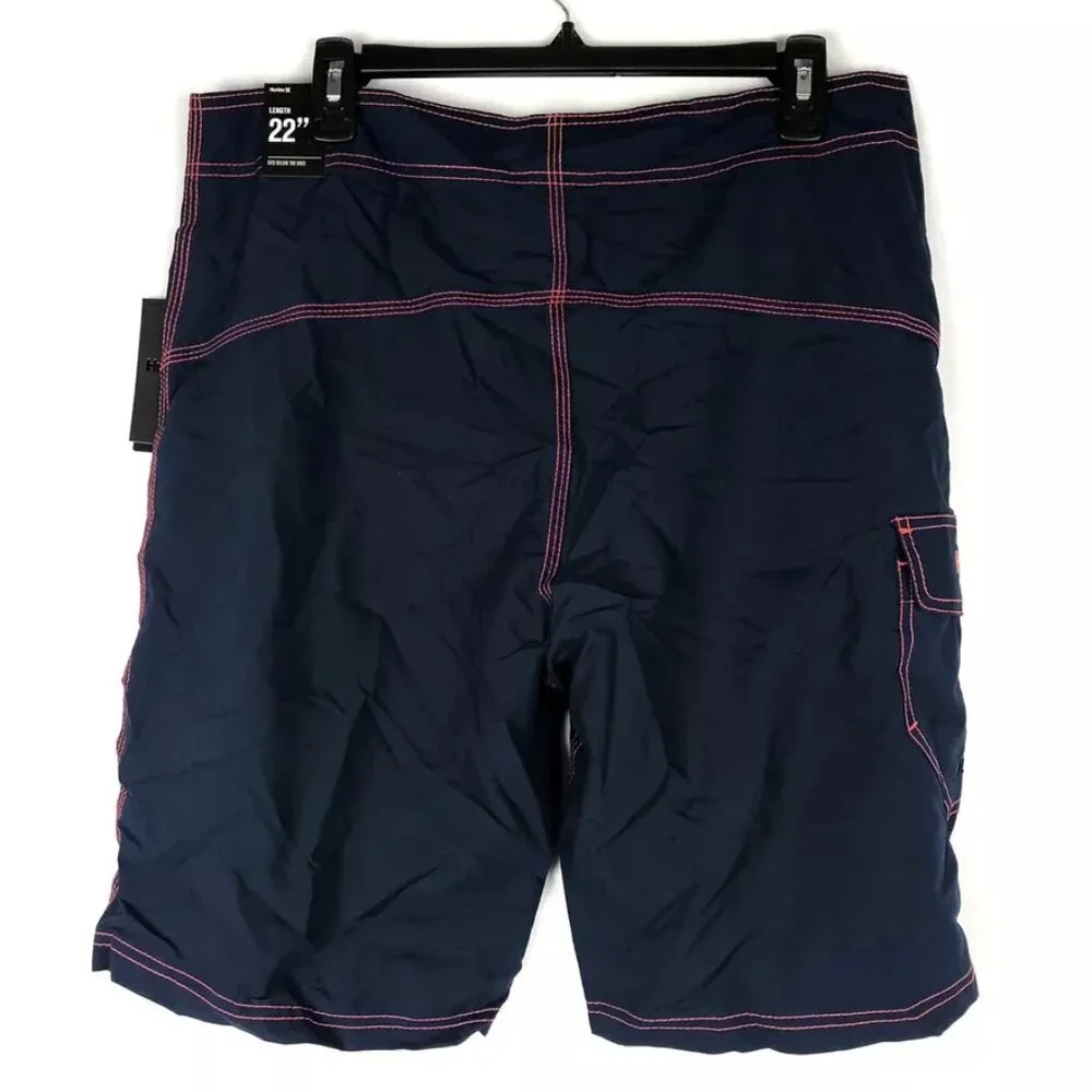 Hurley Men’s Blue One And Only 22” Boardshorts Swimwear, Size 33